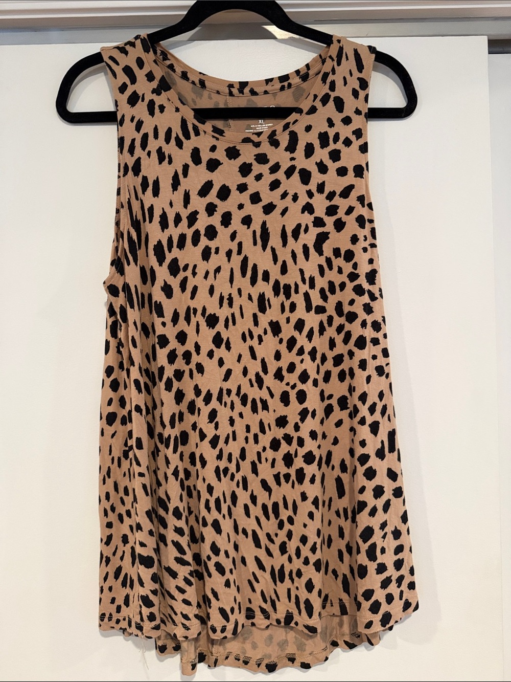 Apt. 9 Tan and Black Leopard Print Tank